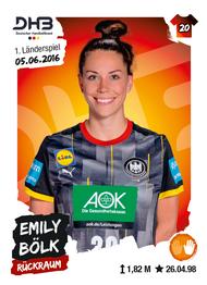 2020-21 Blue Ocean Bundesliga Handball 2020/21 Stickers #375 Emily Bölk Front